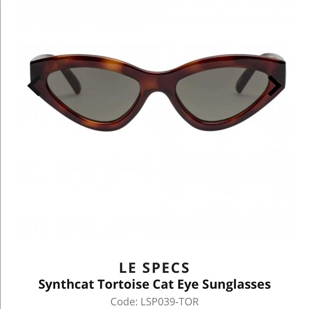 LE SPECS
Synthcat Tortoise Cat Eye Sunglasses
Code: LSP039-TOR